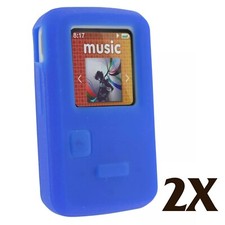 2X Blue Silicone Skin Case for