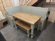 RECLAIMED PAINTED 4' X 65cm FARMHOUSE TABLE F&B FRENCH GRAY BESPOKE AVAILABLE