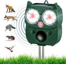 Solar Ultrasonic Garden Deterrent Animal Repeller Bird Cat Scarer Pest Fox Dog