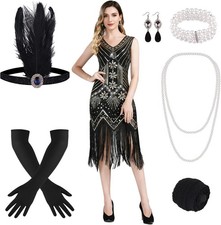 FEPITO 1920s Flapper Dresses