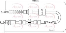 APEC Rear Brake Cable for Ford