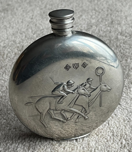 Horse racing themed hip flask - themed,