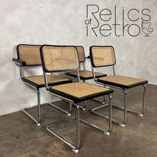 Four Black Cane Rattan Marcel