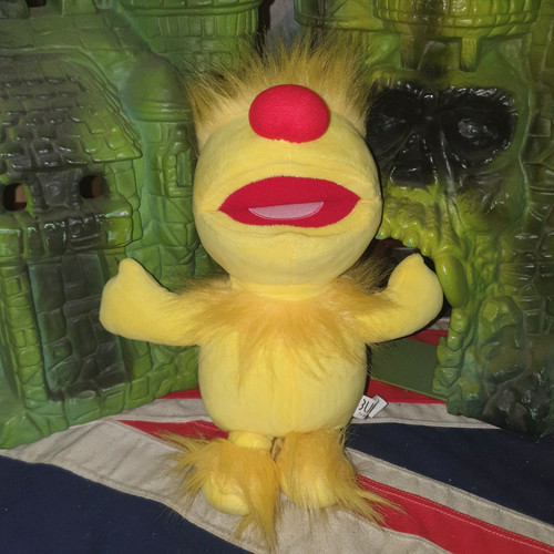 Yellow fuzzy monster hand - 14",