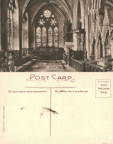 Vintage postcard oxford - vintage,