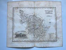 1843 antique county map West