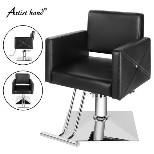 Hydraulic black barber chair - black,
