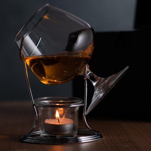 Cognac brandy warmer with - cognac,