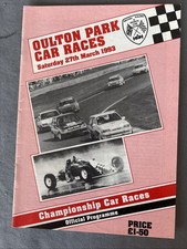 Race Programme 27 March 1993 Oulton Park Saloons Formula Ford  Forward XR2 A5