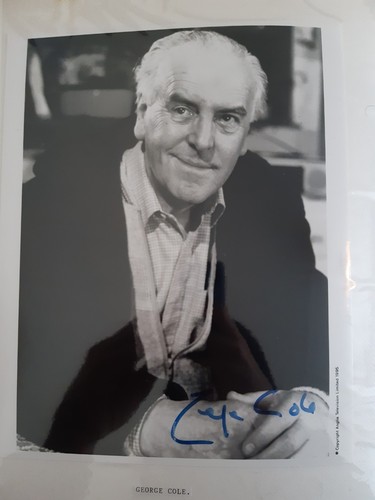 George cole signed photo - george,