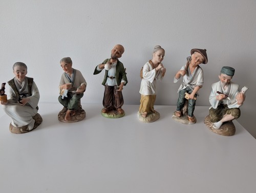 Japanese porcelain figures - porcelain,