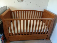 Cot Bed And Mattress With