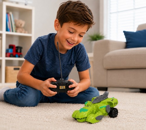 Transforming led dinosaur - rc,