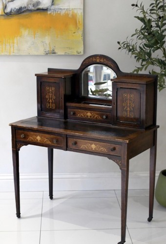 Edwardian inlaid mahogany - edwardian,