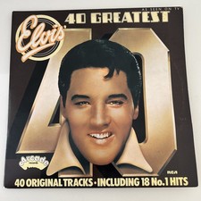 Elvis Presley 40 Greatest Hits Arcade Records 12” Vinyl UK Double LP 40 Gatefold