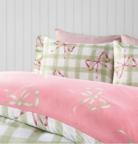 Bow print pink - print,