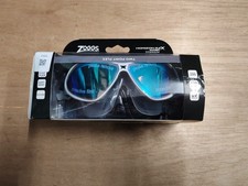 Zoggs Horizon Flex Titanium Mask Swimming Goggles - Clear/White/Mirrored