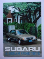 SUBARU RANGE orig 1979 UK Mkt Sales Brochure - 1600 GFT Hardtop MV 1800 Saloon