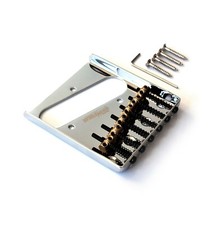 Wilkinson Telecaster Tele Ashtray Bridge - 6 Individual Brass Saddles