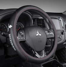 15" PU Leather+Carbon fiber Steering Wheel Cover For Mitsubishi Maven Outlander