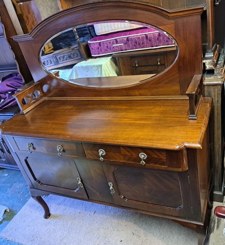 Antique mirror back sideboard - antique,