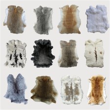 50/100PCS Natural Rabbit Skin