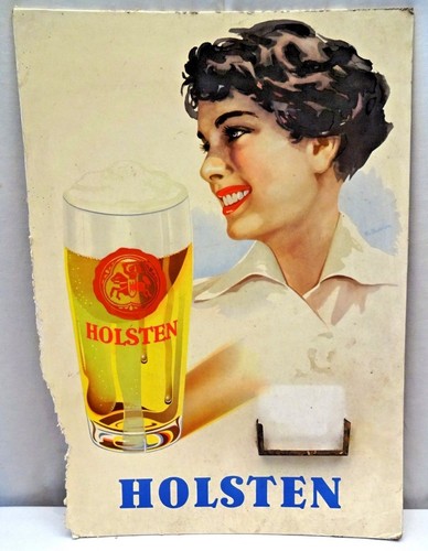 Vintage sign cardboard - vintage, holsten