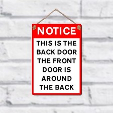 Metal Wall Sign - Notice! This