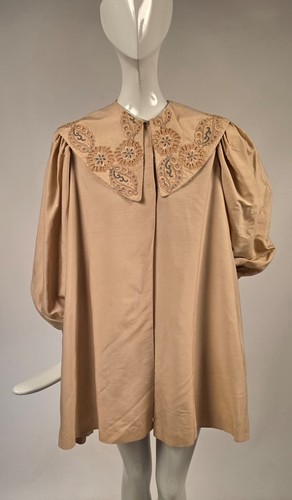 Edwardian silk shantung puff - silk,