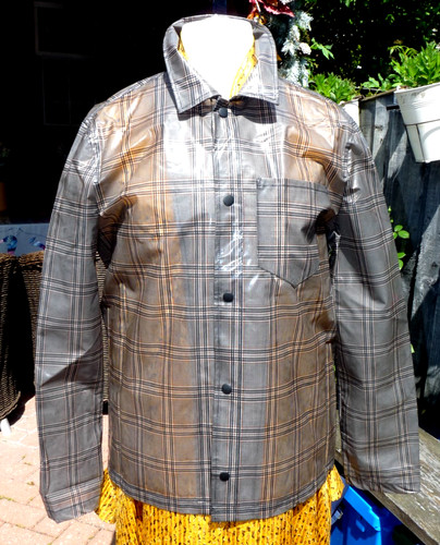 Zara mans shiny trans - , tartan