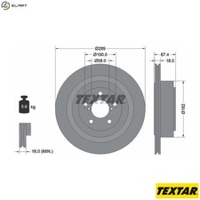 2x BRAKE DISC 92173603 FOR