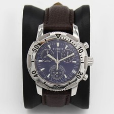 Men's Tissot PRS 200 Chrongoraph Blue Dial Pre-owned T17.1.486.44