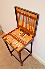 Antique Vintage Cutlery Table