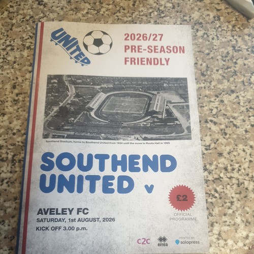 Southend united aveley 1st - southend, aveley,