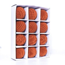 12X Velvet Christmas Baubles Ornaments Flocked Plastic Ball Xmas Tree Decoration