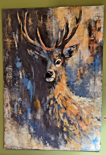 Acrylic board painting in - painting, 'in