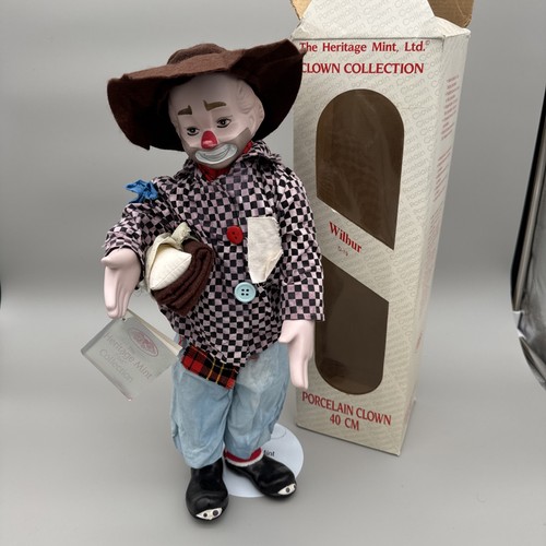 Porcelain clown doll 1989 the - doll,