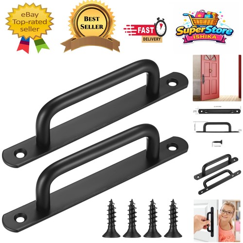 Shaped black barn door - l-shaped,