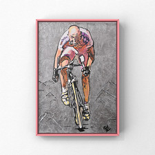 Hand painting by Marco Pantani