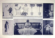 Original Old Antique Print