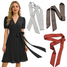 Women polka dot scarf soft - scarf-,