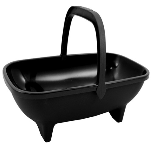 Garden trug 53cm - black, plastic