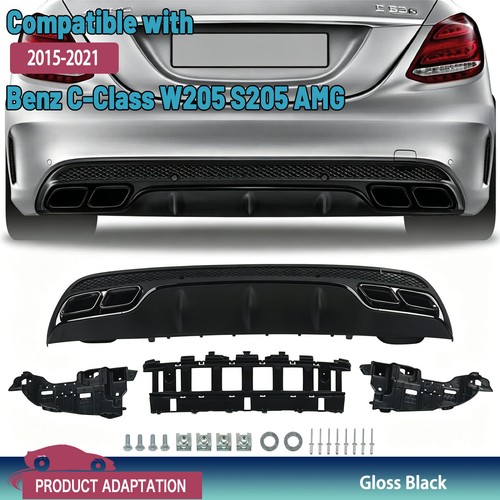 Rear bumper diffuser - rear,