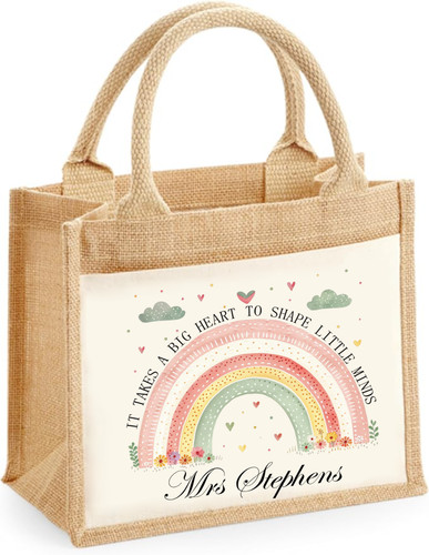 Personalised teacher tote - personalised,