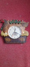 Vintage Hen Chicken Design Clock Farmhouse Cottage Country Kitchen 33x17x5 cm