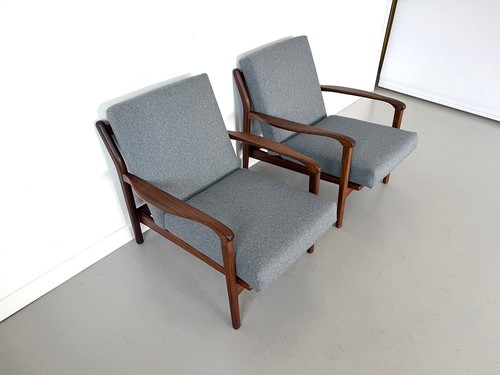 Pair 1960s solid - 1960s, teak