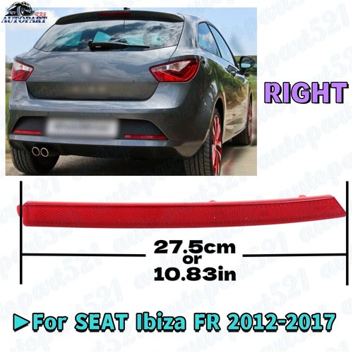 Rear back red bumper reflector - rear,