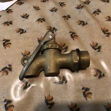Vintage Brass Tap Garden Stables paraffin Tank Old Keg Lockable Lever Handle