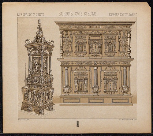 1890 german furniture 16th - furniture,