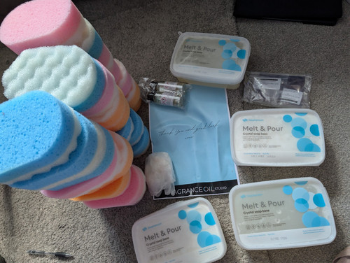 Soap sponge making kit - making,